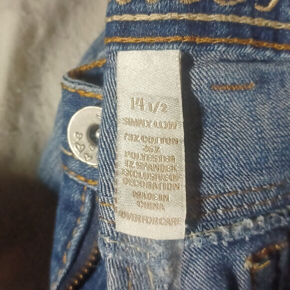 512919..Justice Skinny Jeans Size 14 1/2 - Picture 6 of 6